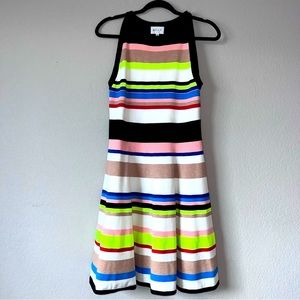 Milly striped, colored dress size L 69% viscose, 30% polyester, 1% nylon